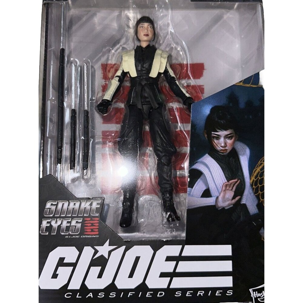 Hasbro G I Joe Classified Series Snake Eyes Akiko Action Figure Kids Collectible